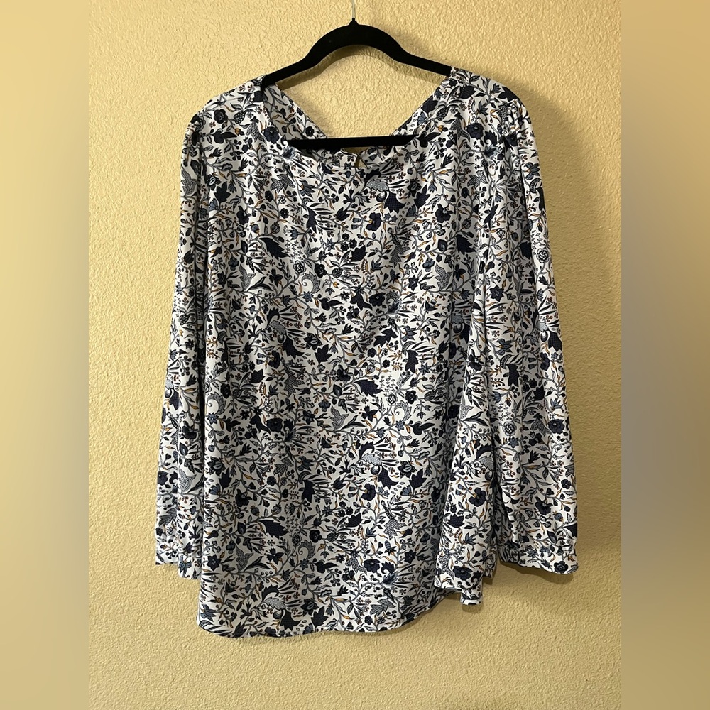 LOFT Floral Blouse size 24